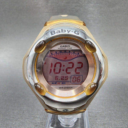 Casio BabyG BGR260S Watch Women 42mm Digital Gray Tone Round New Battery0