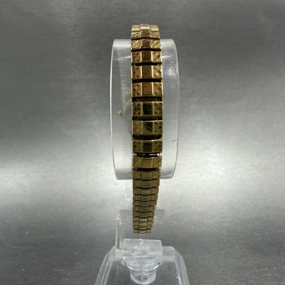 Citizen Watch Women 17mm Champagne Dial Gold Tone Oval 5920-S96494 New Batt7