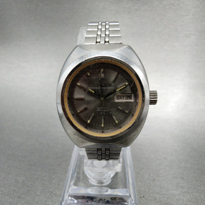 Citizen Cosmostar V2 Watch Women 27mm Gray Dial Silver Tone Date Automatic Runs