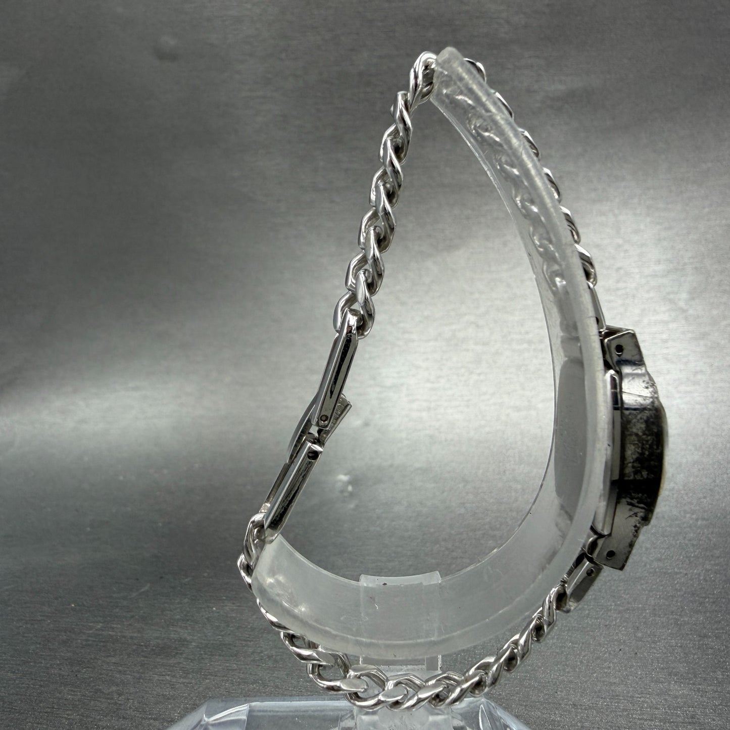 Seiko Watch Women 15mm Silver Dial Silver Tone Manual Rectangle 11-3380 Runs8