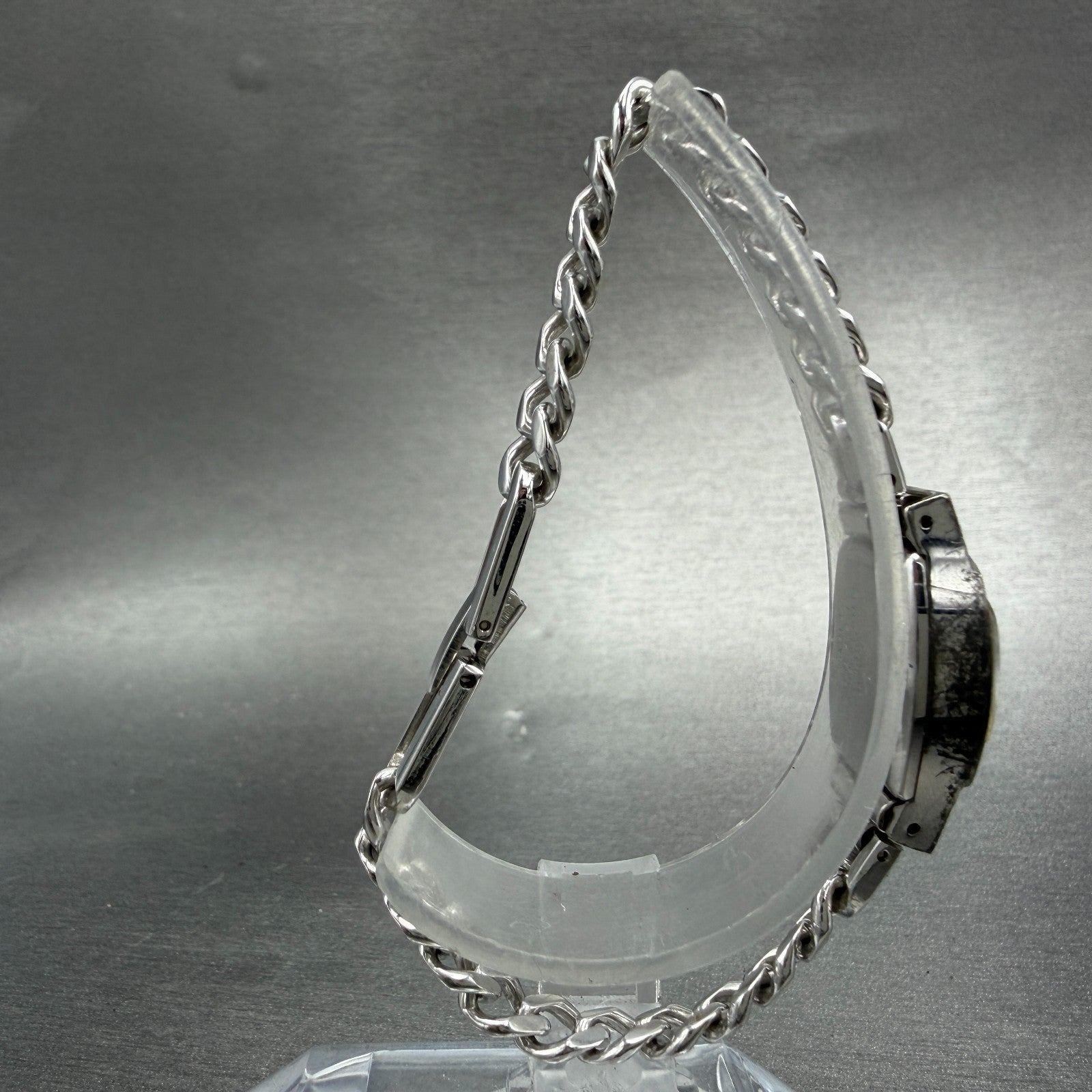 Seiko Watch Women 15mm Silver Dial Silver Tone Manual Rectangle 11-3380 Runs8