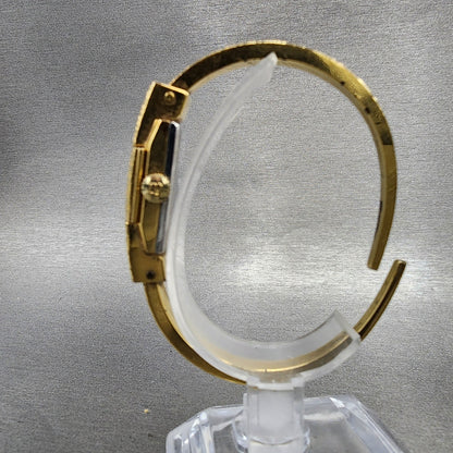 Bucherer Watch Women 11mm Silver Dial Gold Plated Hide Away Manual Wind PARTS8