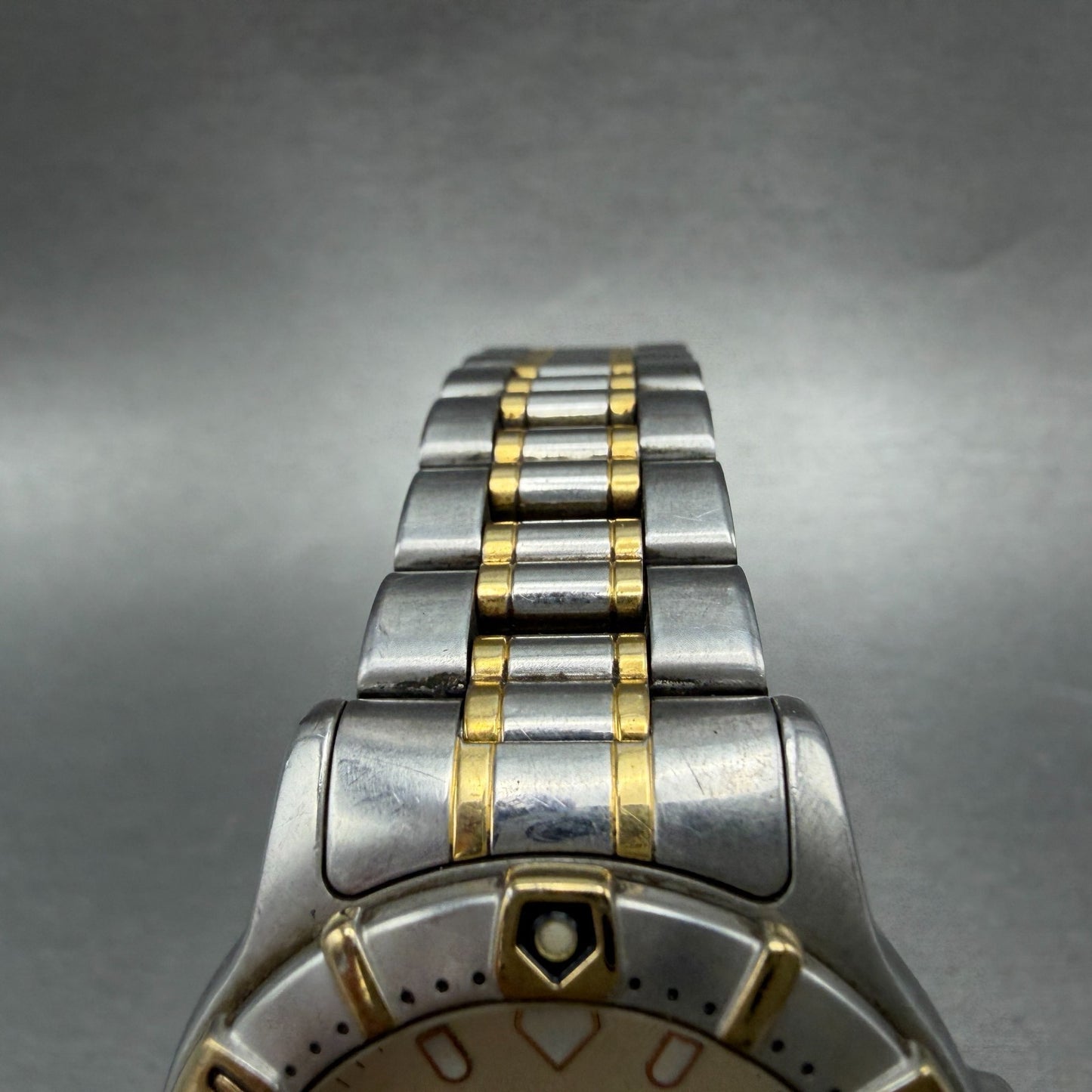 Seiko Scuba Watch Men 36mm Champagne Dial Two Tone Date 7N35-6010 New Battery4