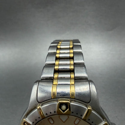 Seiko Scuba Watch Men 36mm Champagne Dial Two Tone Date 7N35-6010 New Battery4