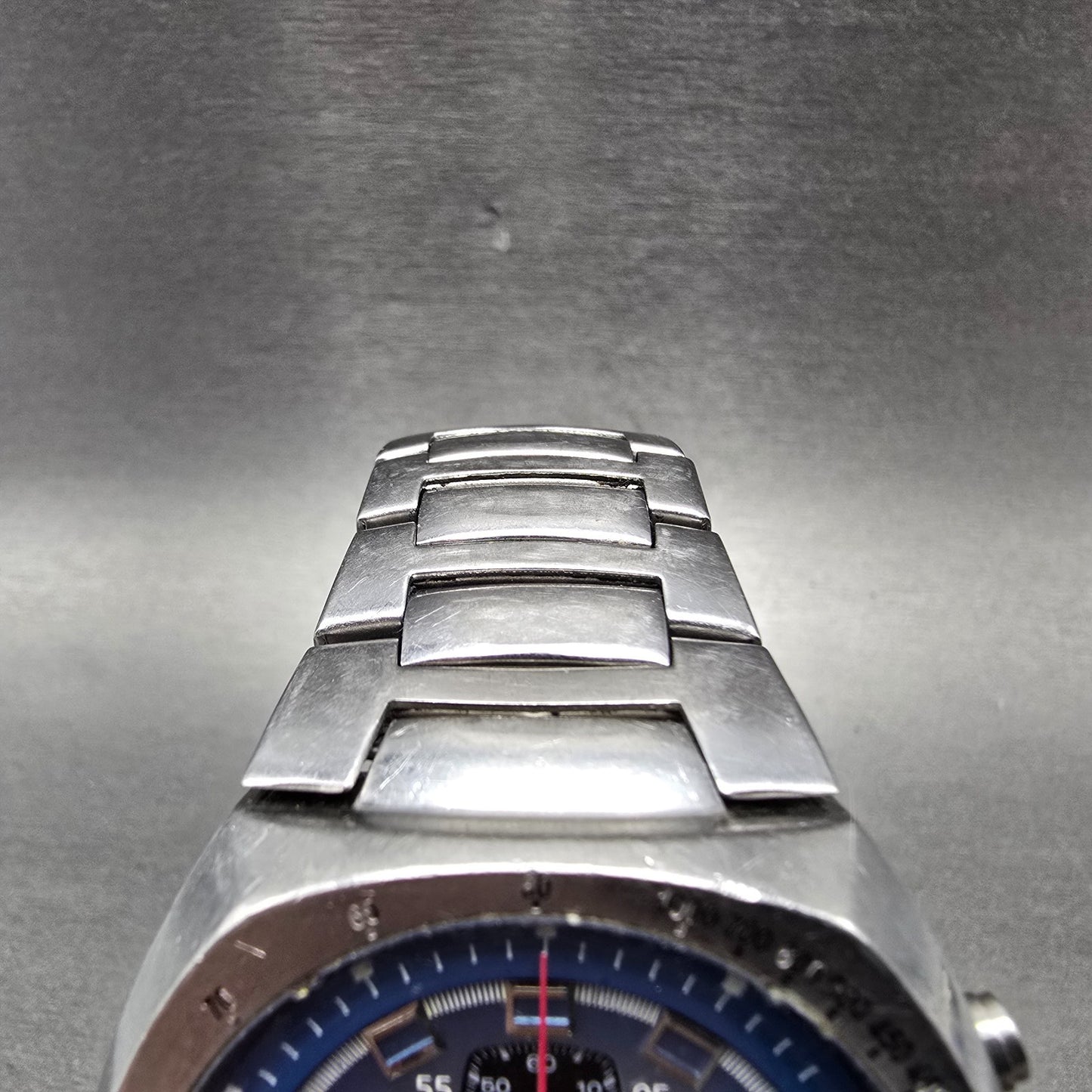 Fossil Blue Chronograph Watch Men 41mm Blue Dial Steel Date CH-2421 New Battery4