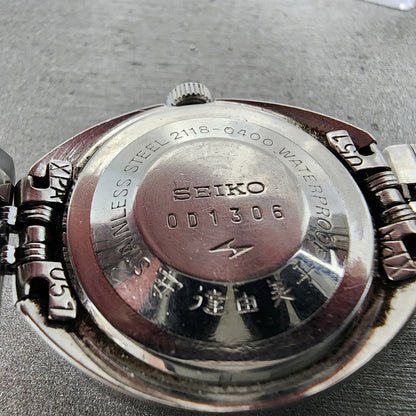 Seiko Watch Women 27mm Silver Dial Silver Tone Date Manual 2118-0400 Runs