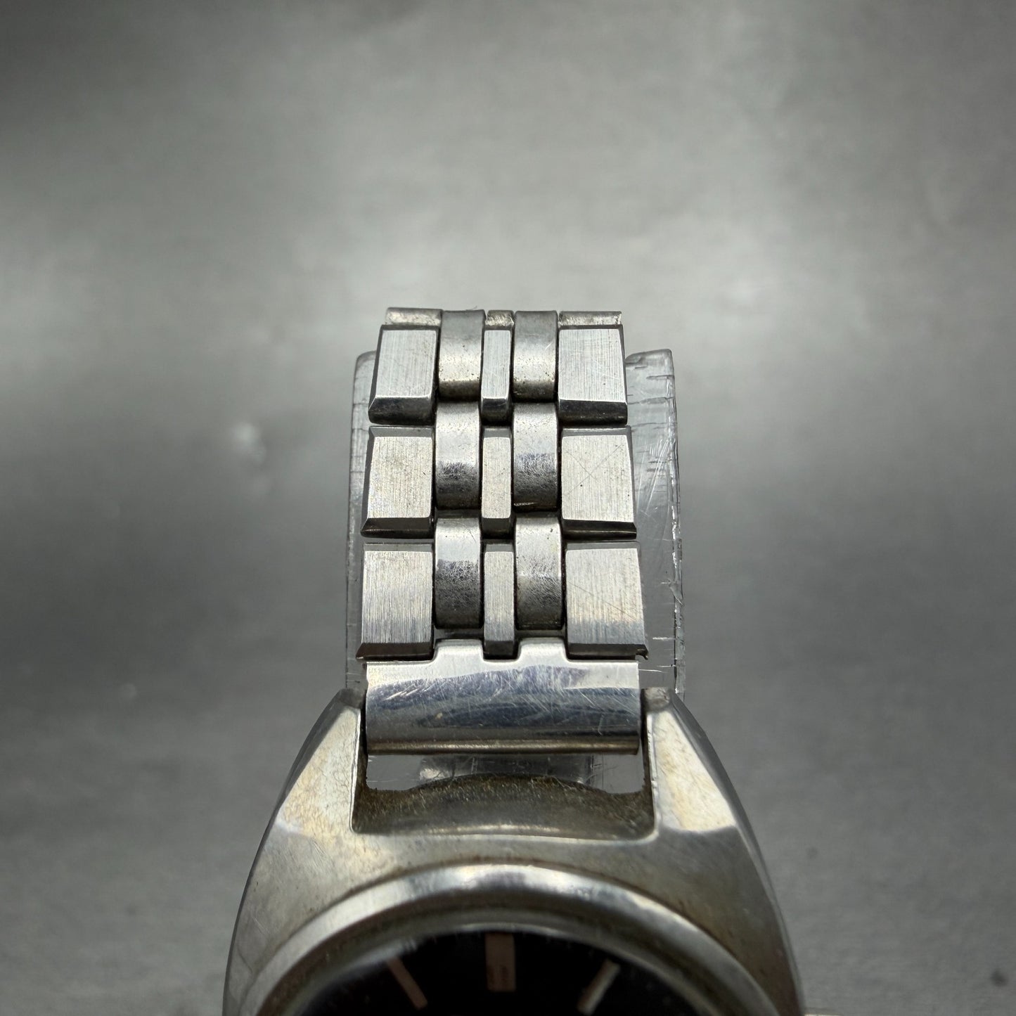 Seiko Autoamtic Watch Women 23mm Black Dial Silver Automatic 2205-0050 Runs4