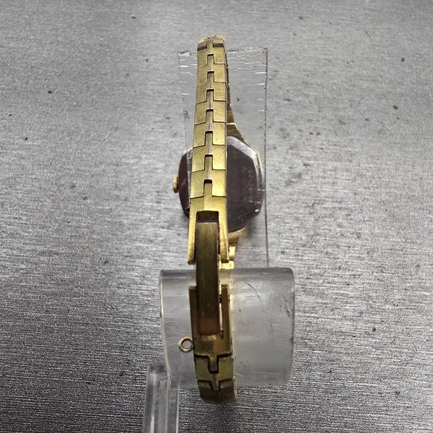 Seiko Watch Women 17mm Gold Dial Gold Tone Hexagon 1400-5319 New Battery Vintage7