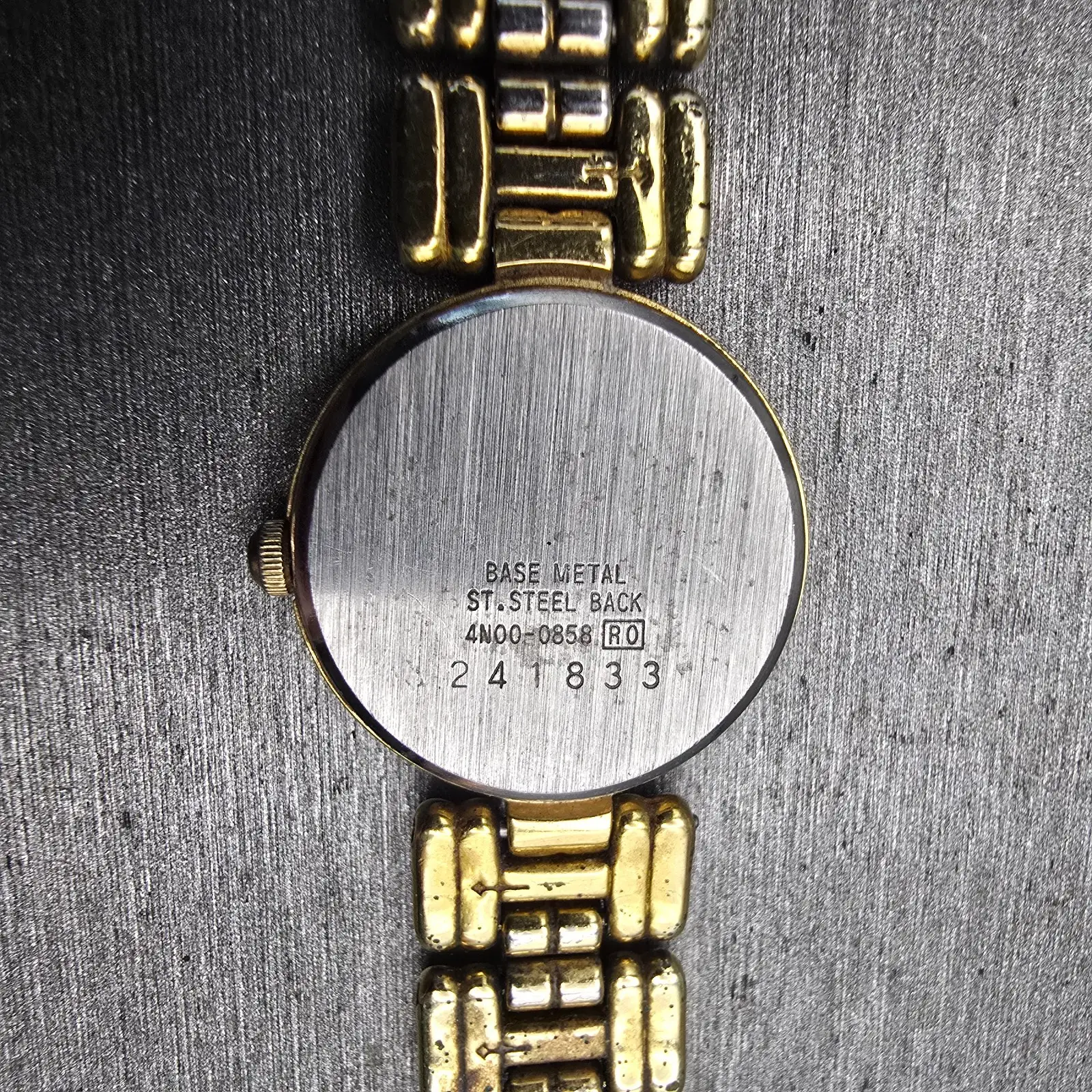 Seiko Watch Women 21mm Black Dial Gold Tone Round 4N00-0858 New Battery Vintage10