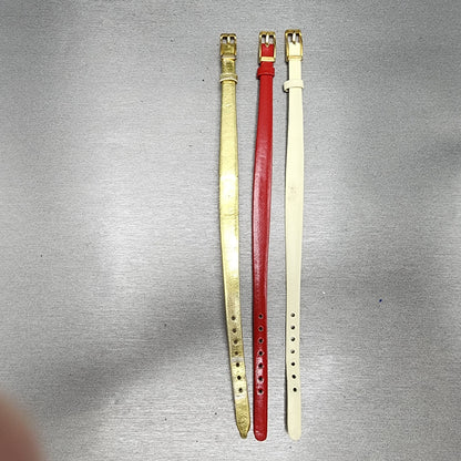 Lucien Piccard Dufonte Watch Women 19mm Gold Dial Gold Tone Round New Battery