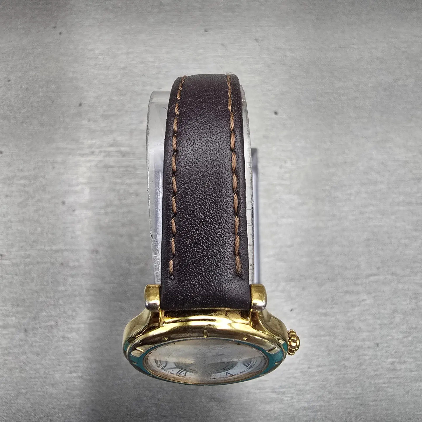 Seiko Age of Discovery Watch Women 26mm Gold Tone Date 3Y02-0B00 New Battery VTG4