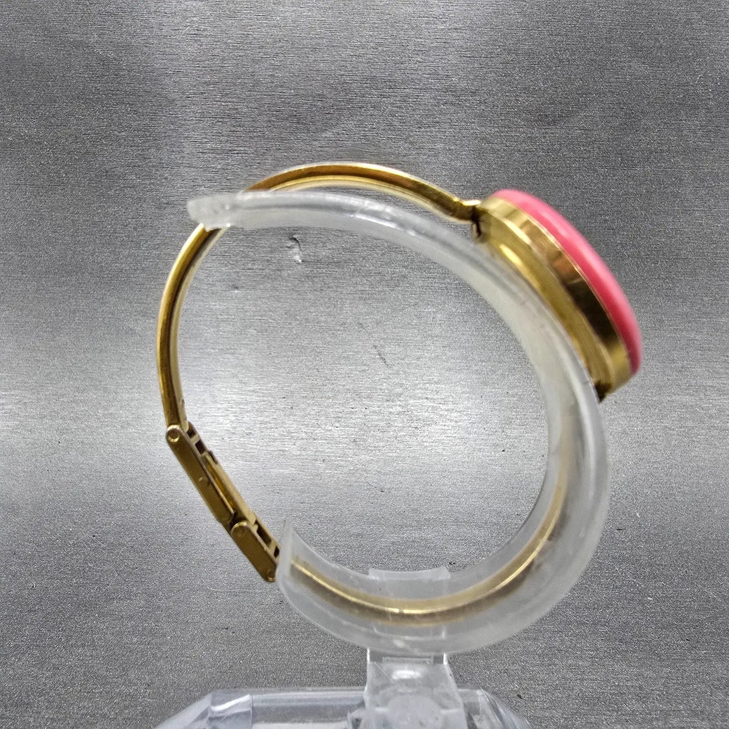 Gucci 11/12.2 Watch Women 26mm White Dial Gold Tone Round New Battery Pink Bezel8