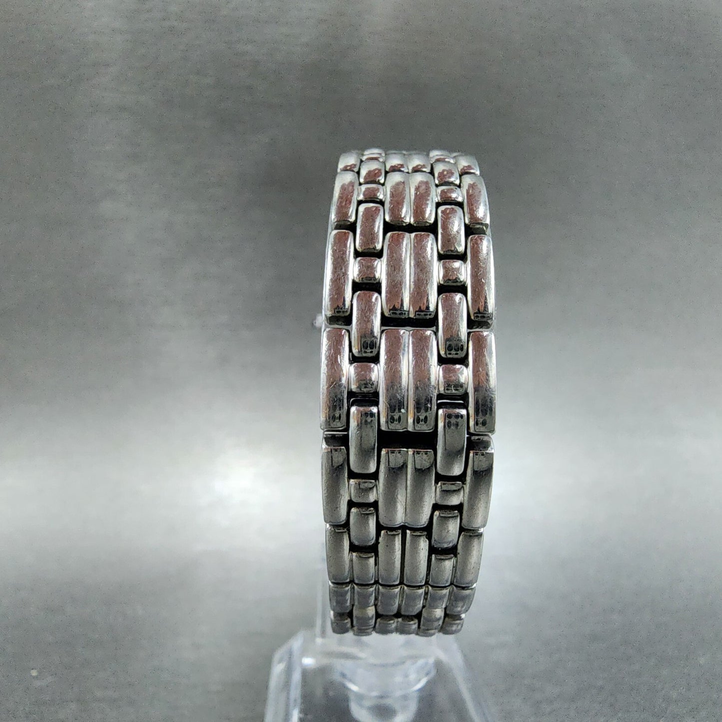 Bulova Watch Women 22mm MOP Dial Stainless Steel Tonneau 96R39 New Battery7