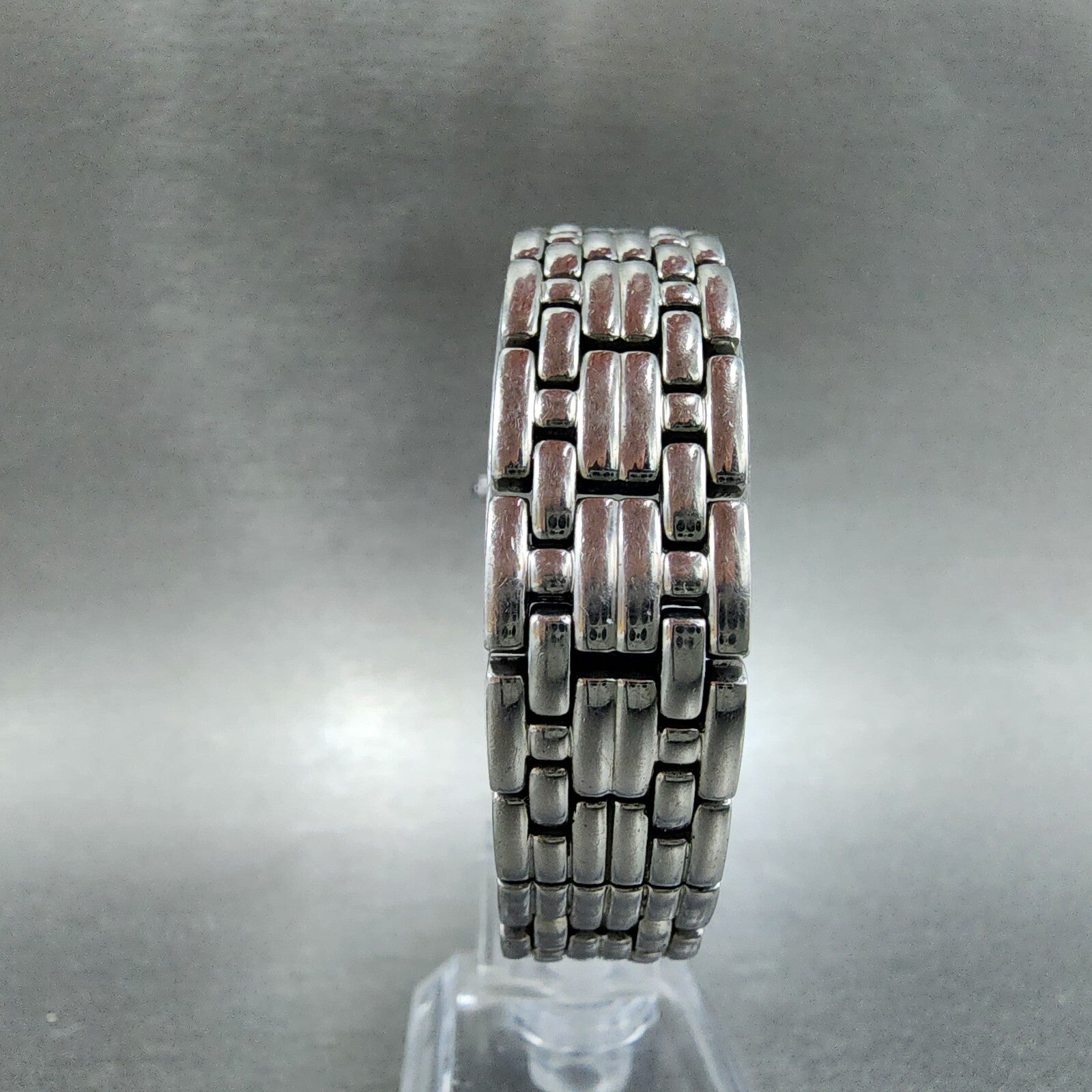 Bulova Watch Women 22mm MOP Dial Stainless Steel Tonneau 96R39 New Battery7