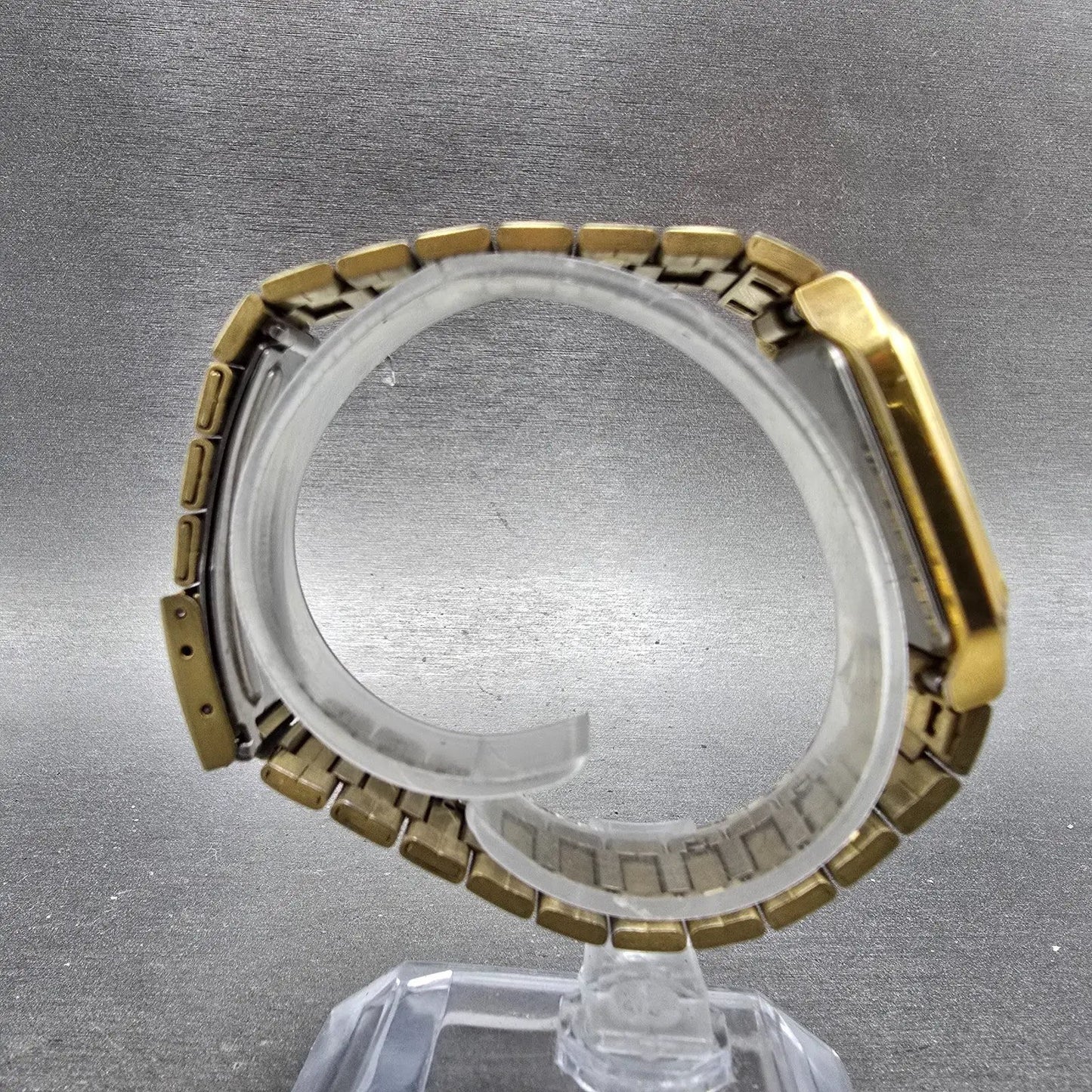 Citizen CQ Tank Watch Men 26mm Champagne Dial Gold Tone 6031-S16890 New Battery8