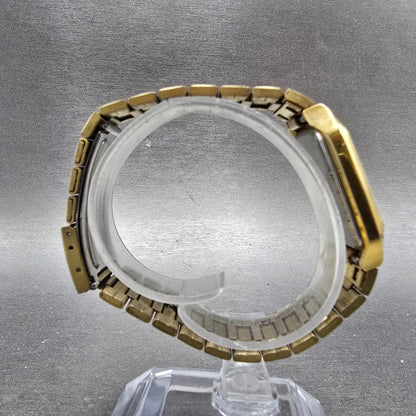 Citizen CQ Tank Watch Men 26mm Champagne Dial Gold Tone 6031-S16890 New Battery8