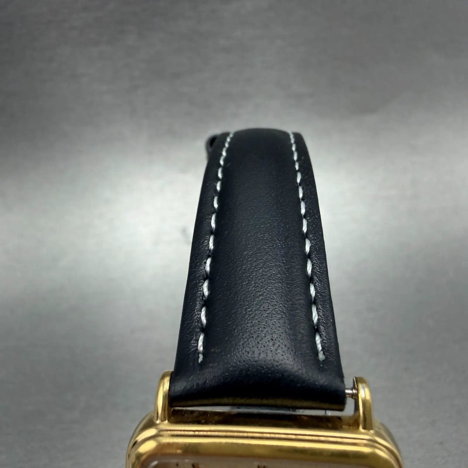 Seiko Spirit Tank Watch Men 26mm Champagne Dial Gold 5e21-5b50 New Battery HN74