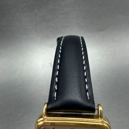 Seiko Spirit Tank Watch Men 26mm Champagne Dial Gold 5e21-5b50 New Battery HN74