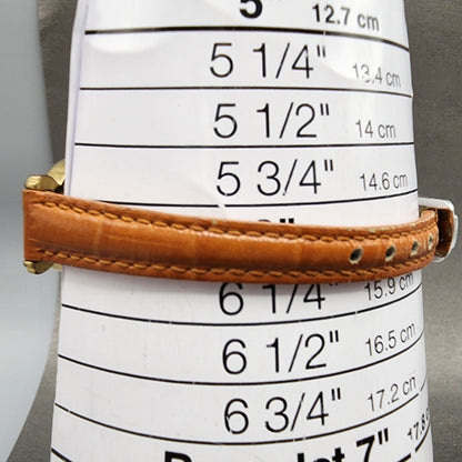 Citizen CQ Watch Women 20mm Champagne Dial Gold Tone Round 4-106113 New Batt