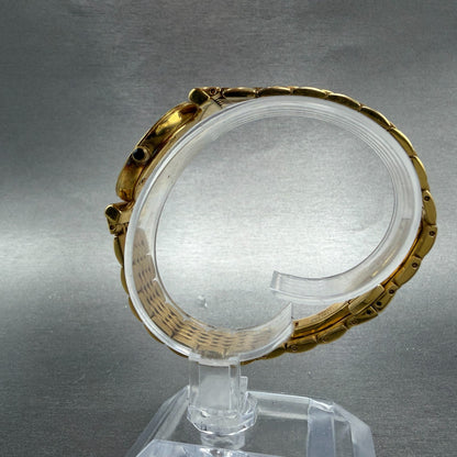 Wittnauer Stratford Watch Women 26mmChampange Dial Gold Diamond Markers New Batt6
