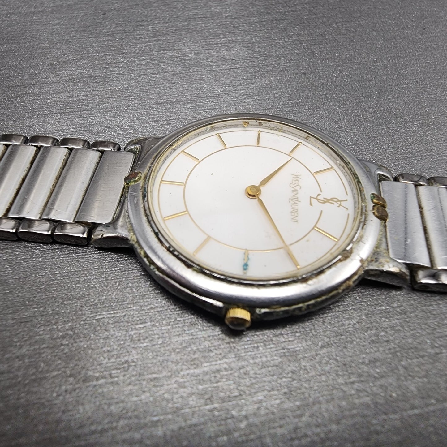 Yves Saint Laurent Watch Women 30mm White Dial Two Tone 2823268458 PARTS6