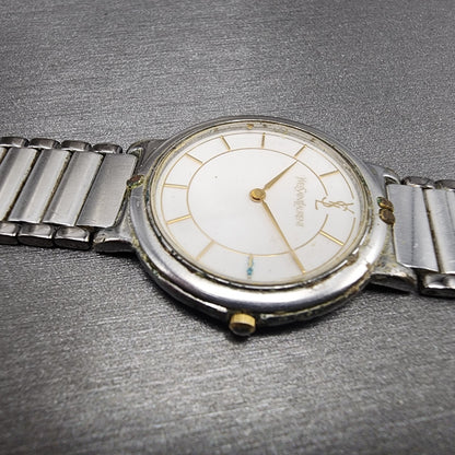 Yves Saint Laurent Watch Women 30mm White Dial Two Tone 2823268458 PARTS6