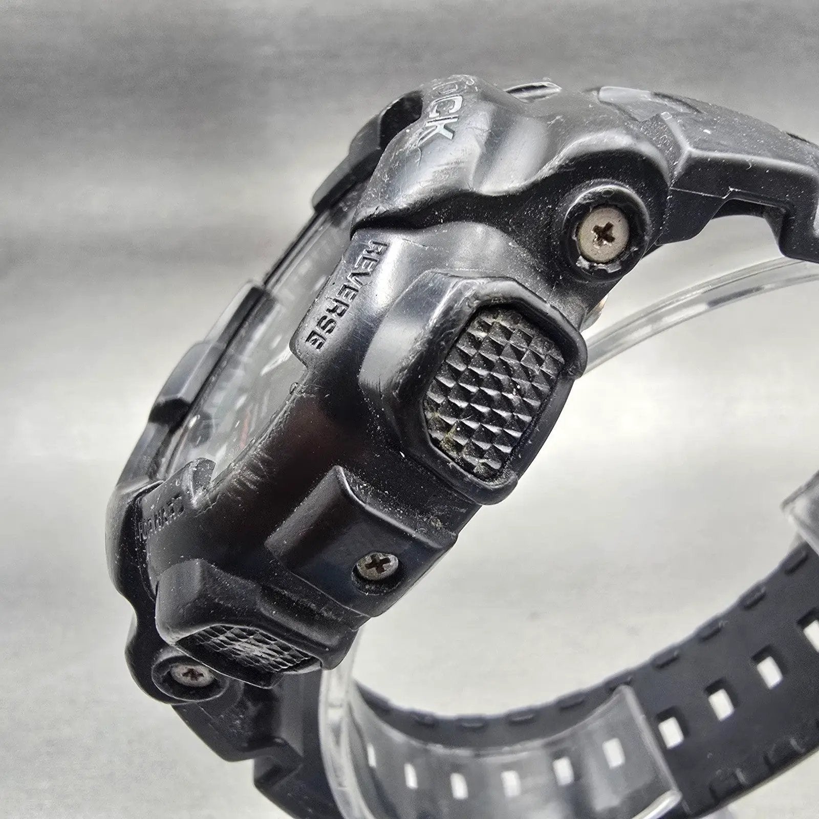 Casio G-Shock GA-100MC Watch Men 51mm Black Dial Black Tone Alarm Chrono New Bat2
