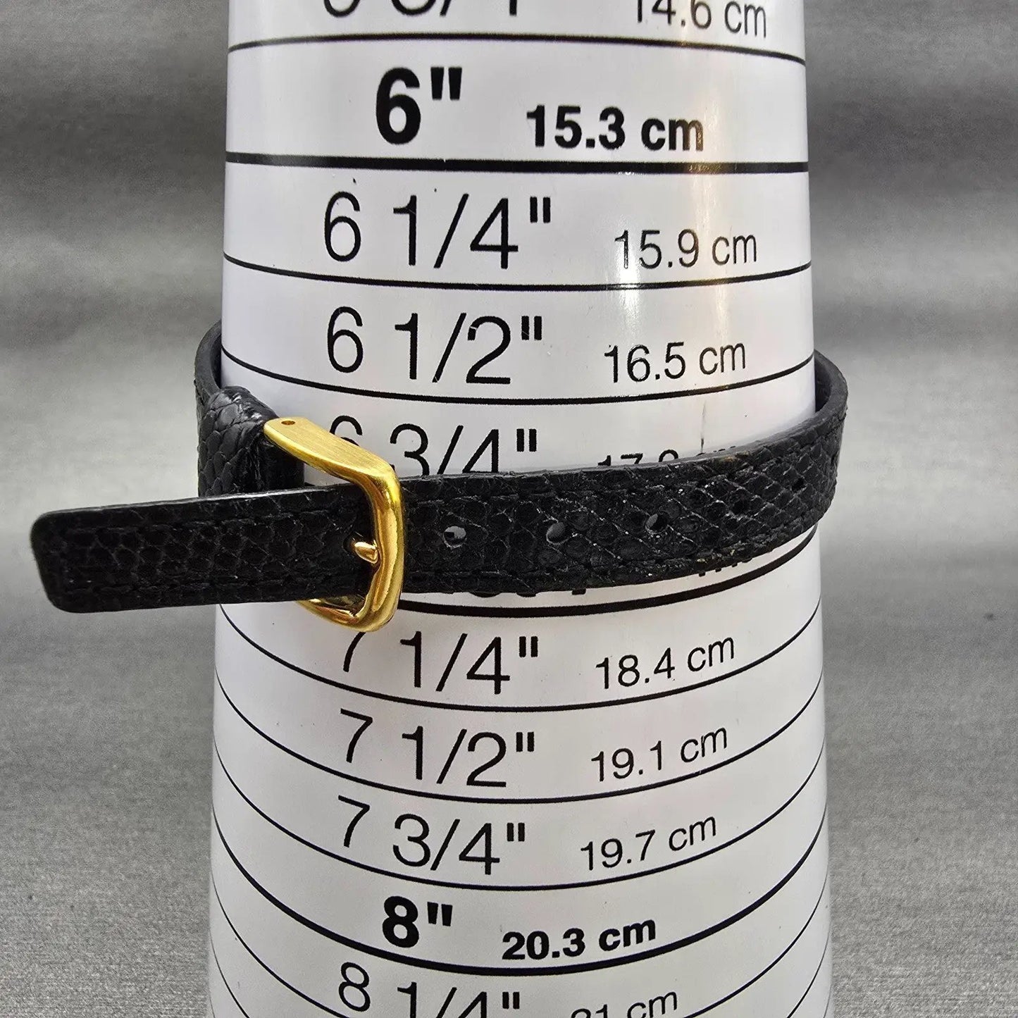 Citizen Tank Watch Women 16mm Black Dial Gold Tone Rectangle 2200 New Battery9