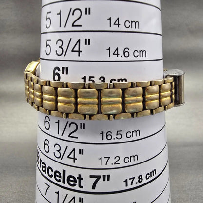 Seiko Watch Women 17mm Black Dial Gold Tone Rectangle V401-5250 New Battery VTG9