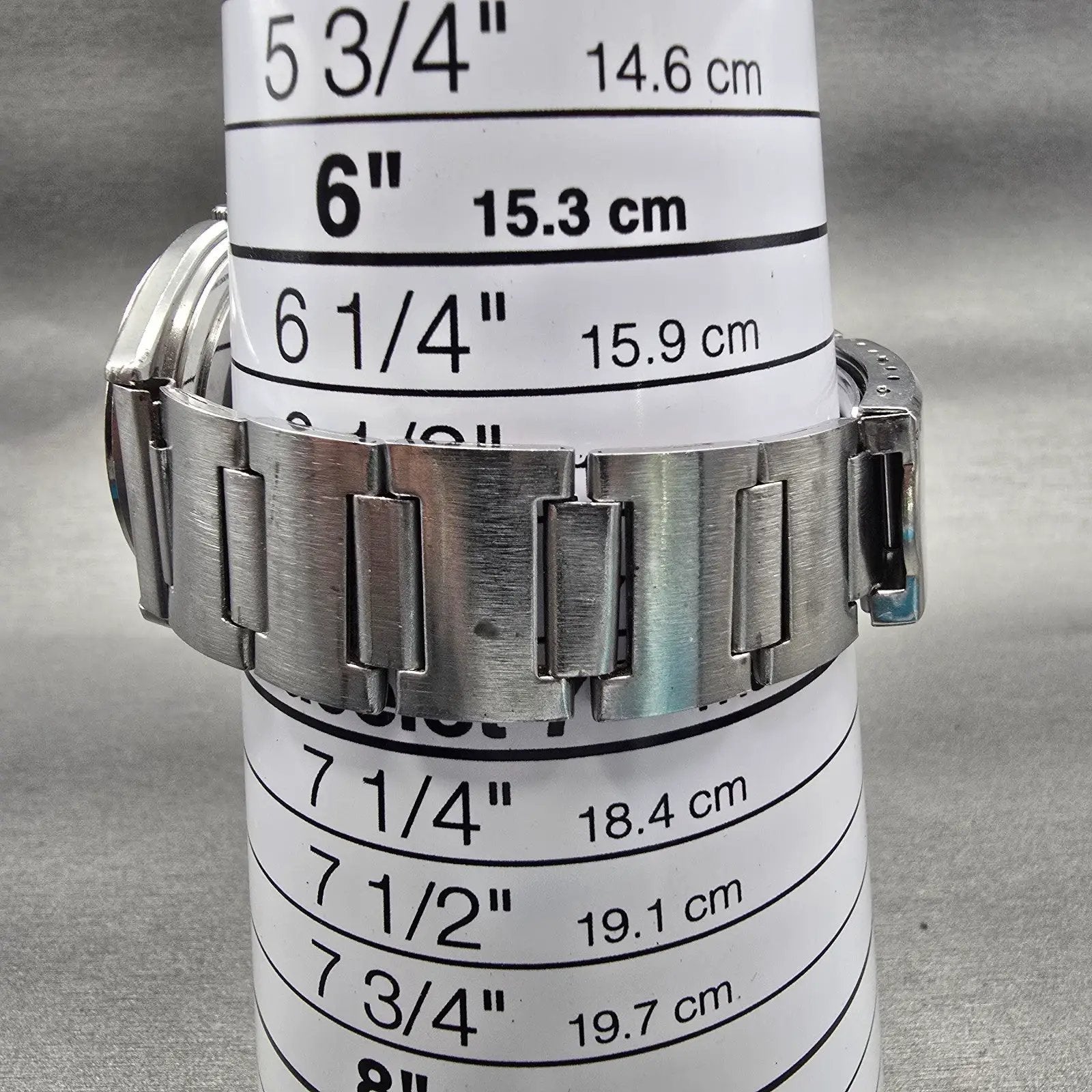 Seiko Type II Watch Men 36mm Silver Dial Silver Tone Daydate 7546-7010 New Batt9