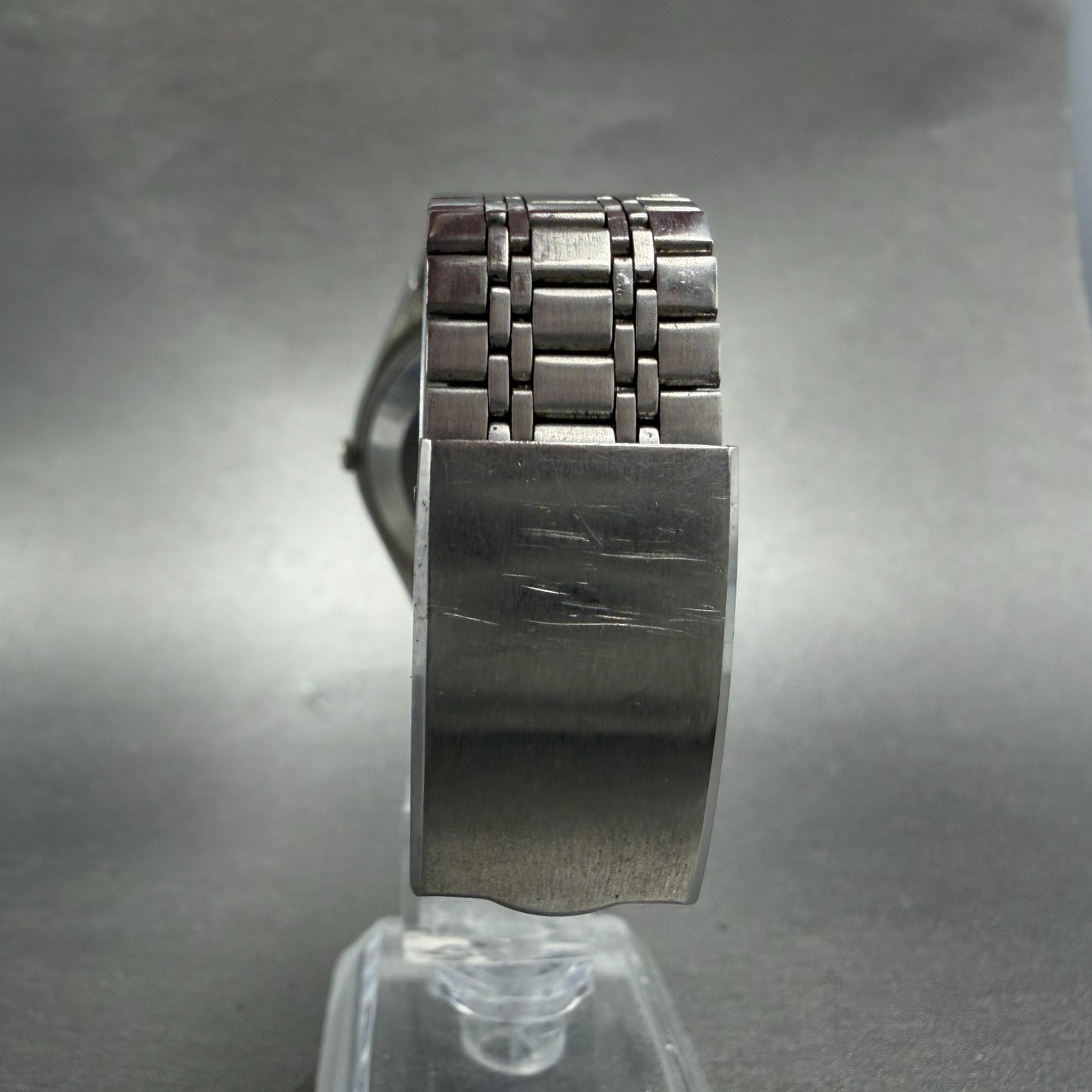 Seiko QR Watch Men 36mm Silver Dial Silver Tone Daydate 3863-8010 New Battery7