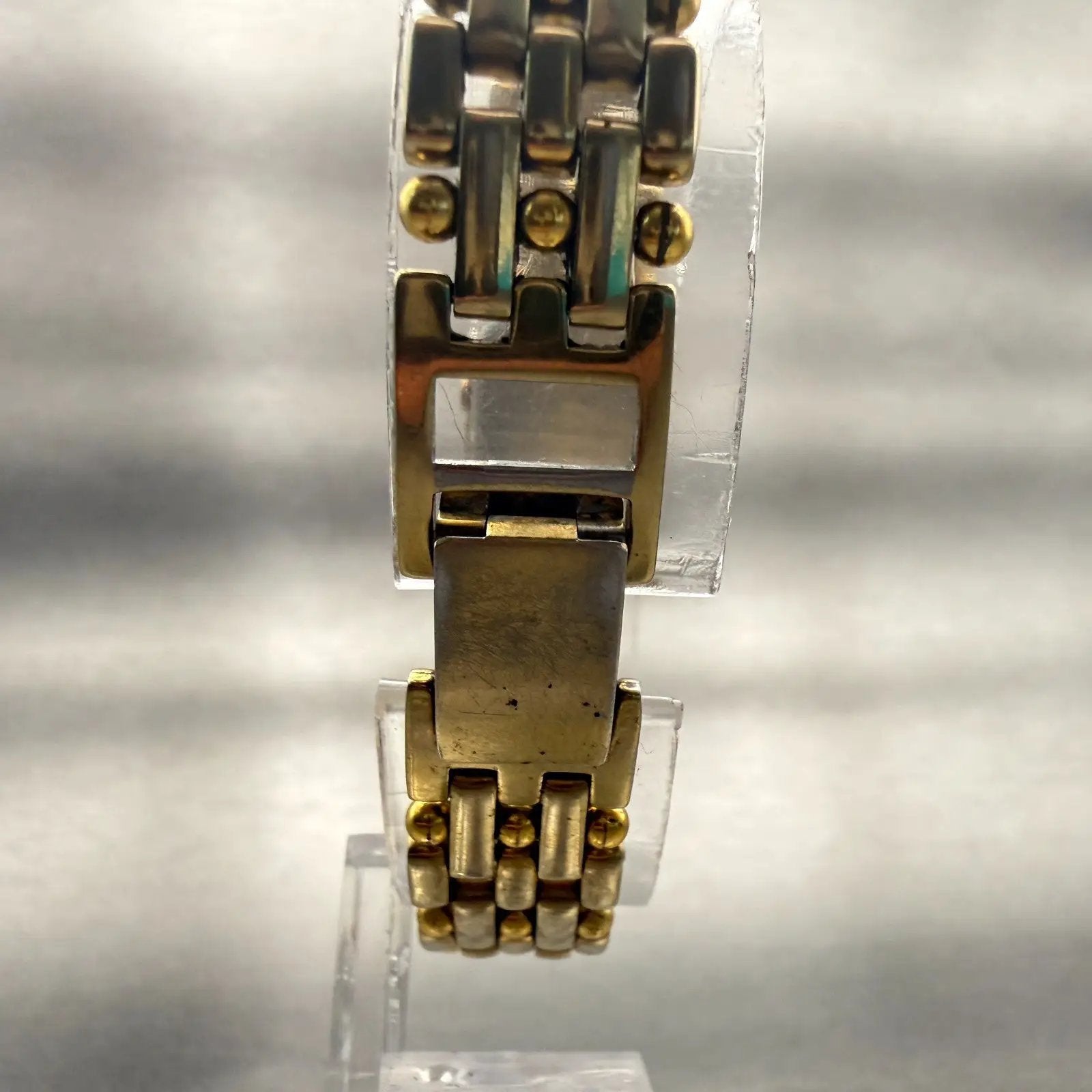 Citizen CQ Watch Women 15mm Champagne Dial Gold Rectangle 2250-S04701 New Batt7