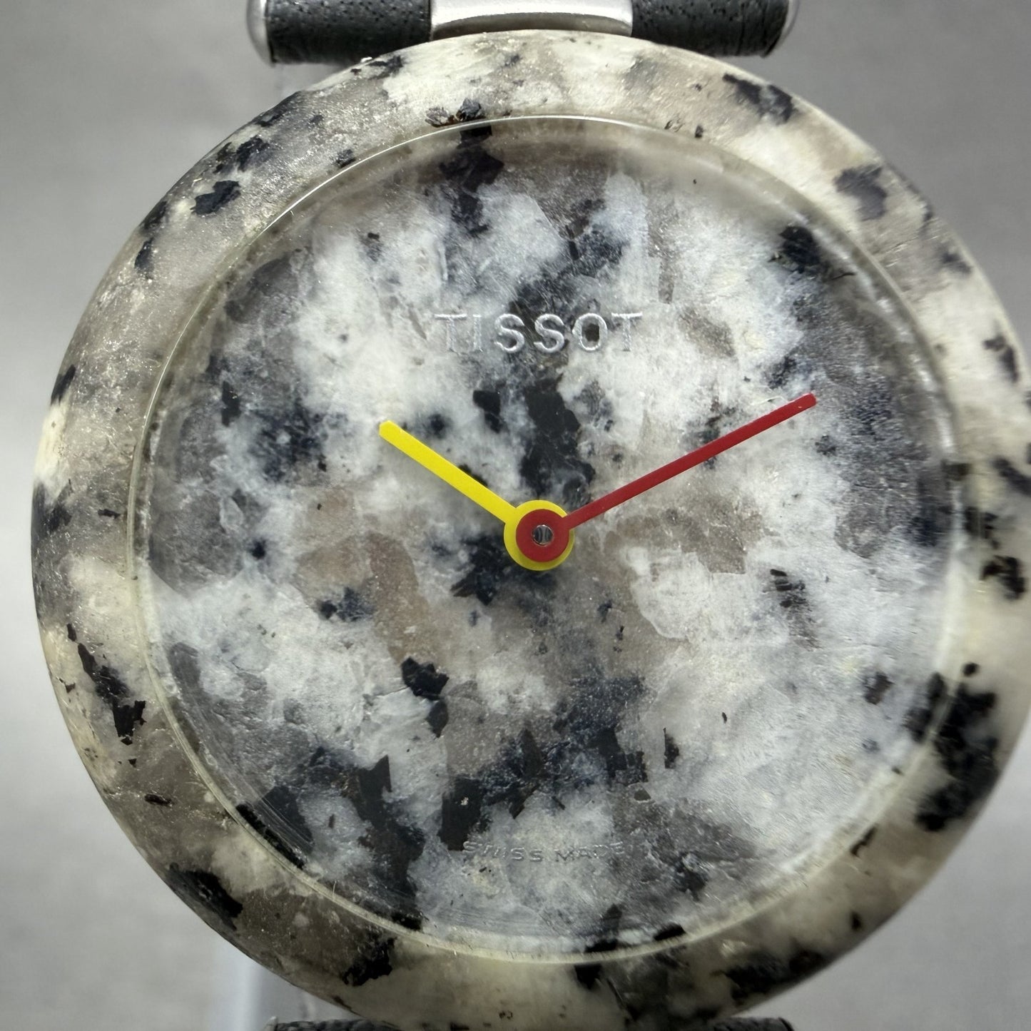 Tissot Rock Watch Women 30mm Silver Stone Dial Stone Case Round R150 New Battery2