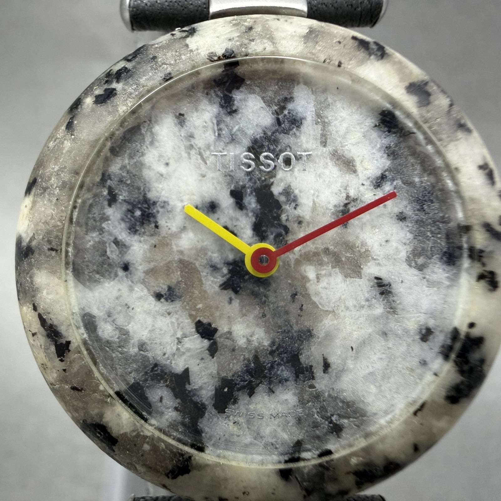 Tissot Rock Watch Women 30mm Silver Stone Dial Stone Case Round R150 New Battery2