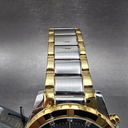 Bulova Chronograph Watch Men 44mm MOP Dial Two Tone Date Round 98D1324