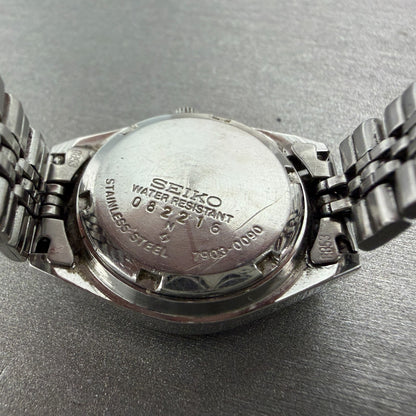 Seiko Watch Women 25mm Silver Dial Silver Tone Daydate 7903-0090 New Battery9