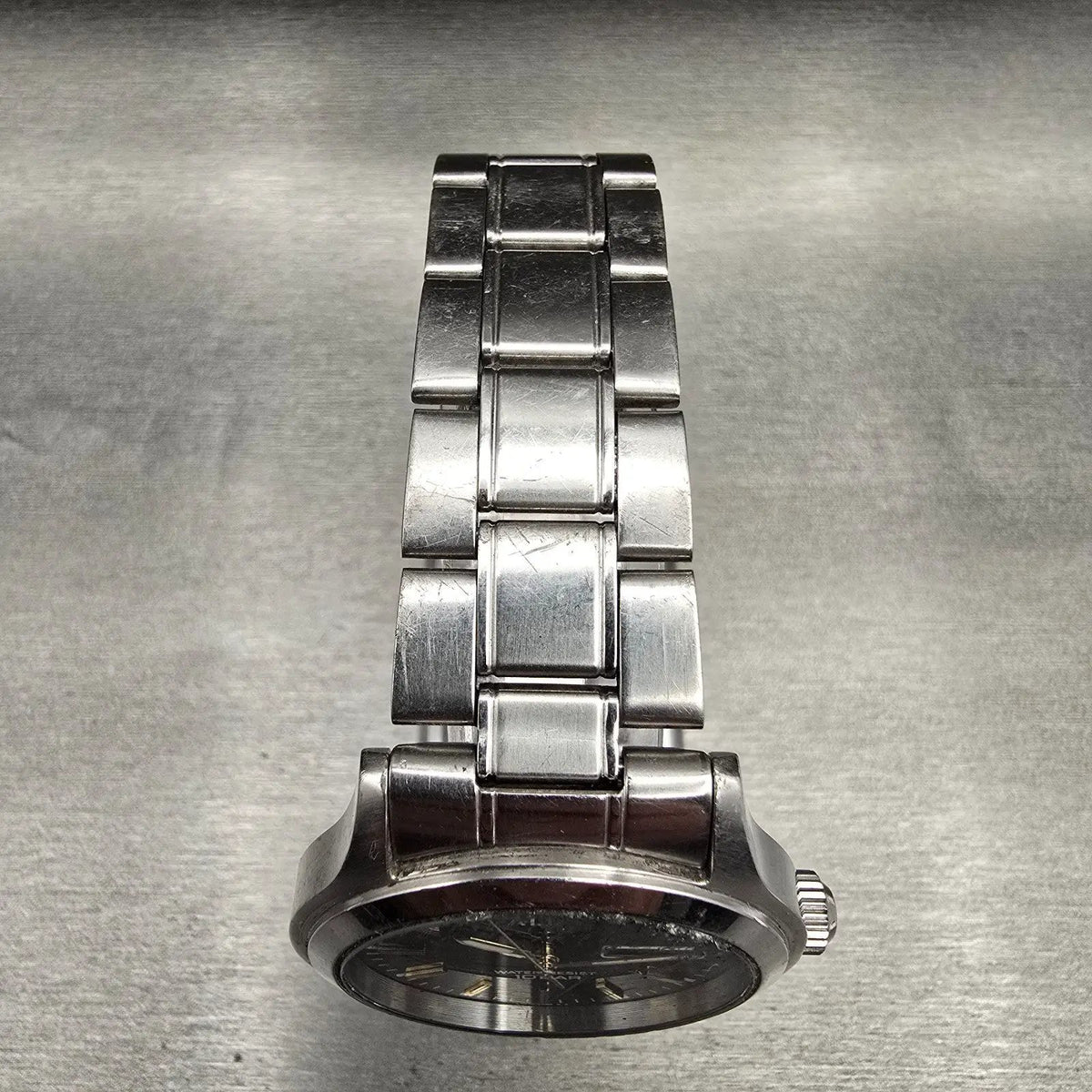 Seiko Alba Watch Men 38mm Blue Dial Silver Tone Daydate Round 7N43-0BA0 New Batt7