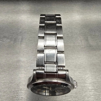 Seiko Alba Watch Men 38mm Blue Dial Silver Tone Daydate Round 7N43-0BA0 New Batt7