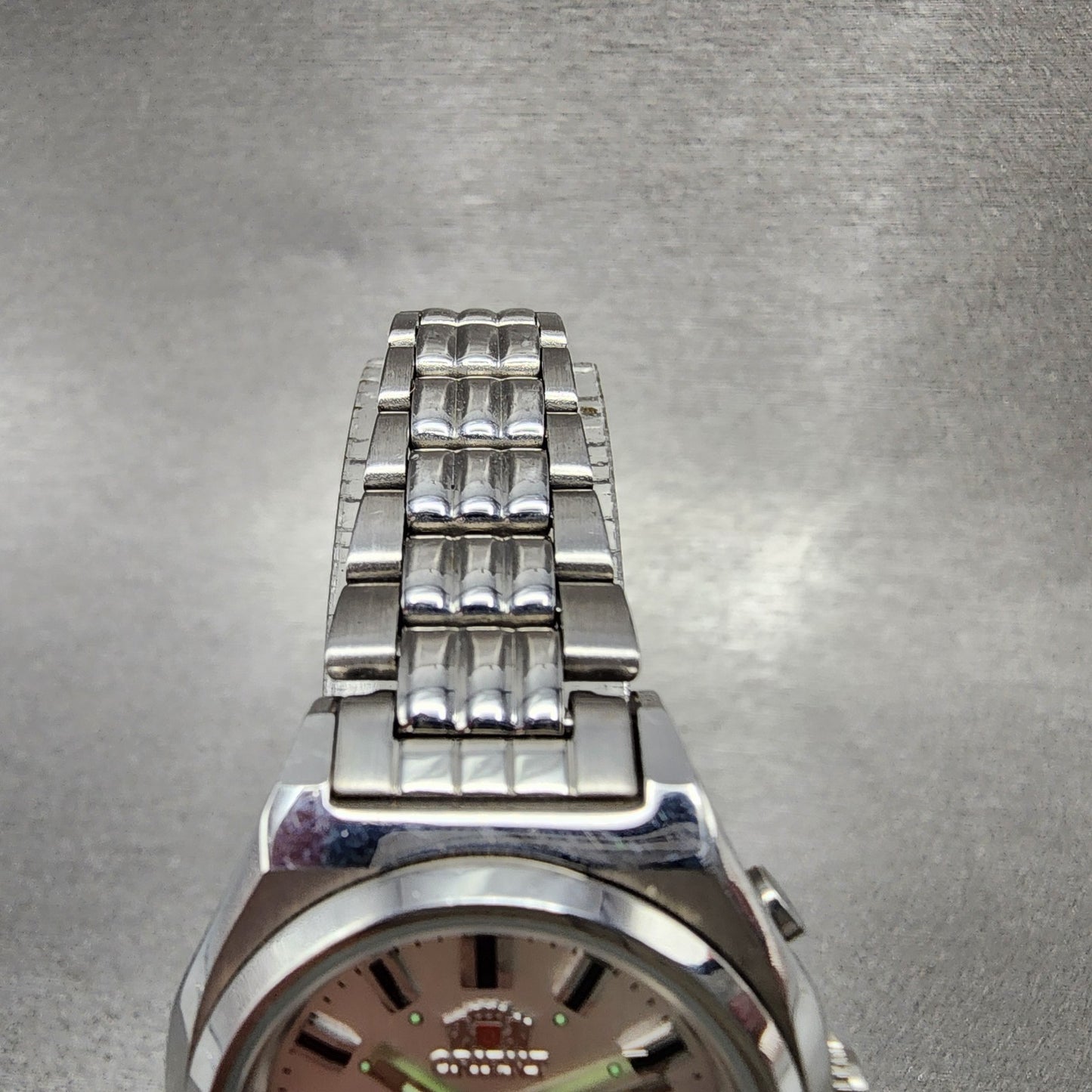 Orient Tristar Automatic Watch Women 27mm Silver Dial Steel Daydate Round Runs4