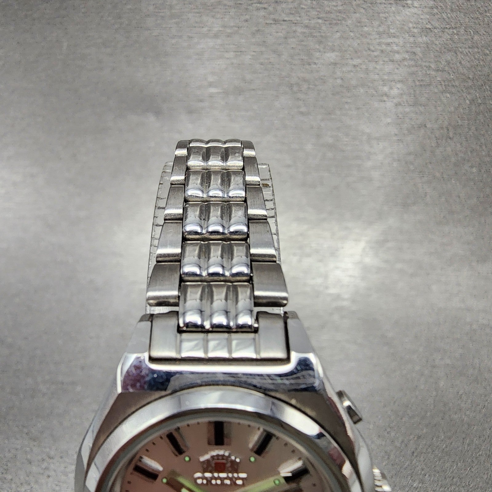 Orient Tristar Automatic Watch Women 27mm Silver Dial Steel Daydate Round Runs4