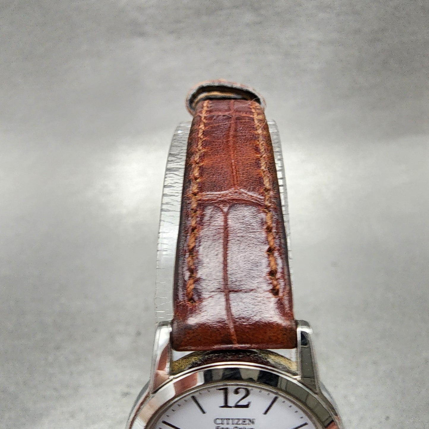 Citizen EcoDrive Watch Women 23mm White Dial Silver Tone G670T009123 Runs4