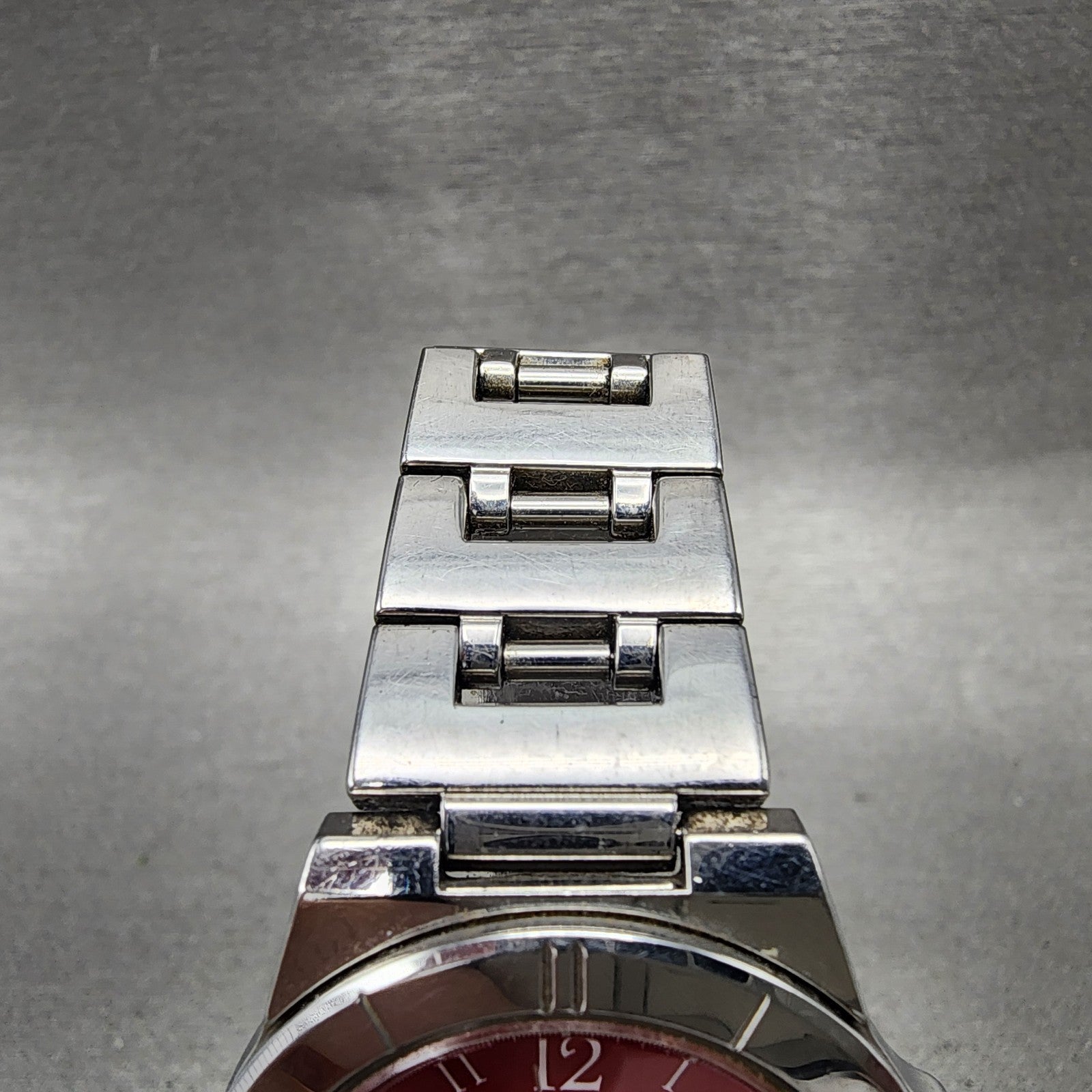 Seiko Lukia Watch Women 33m Red Dial Silver Tone Daydate 5y890b30 New Battery4