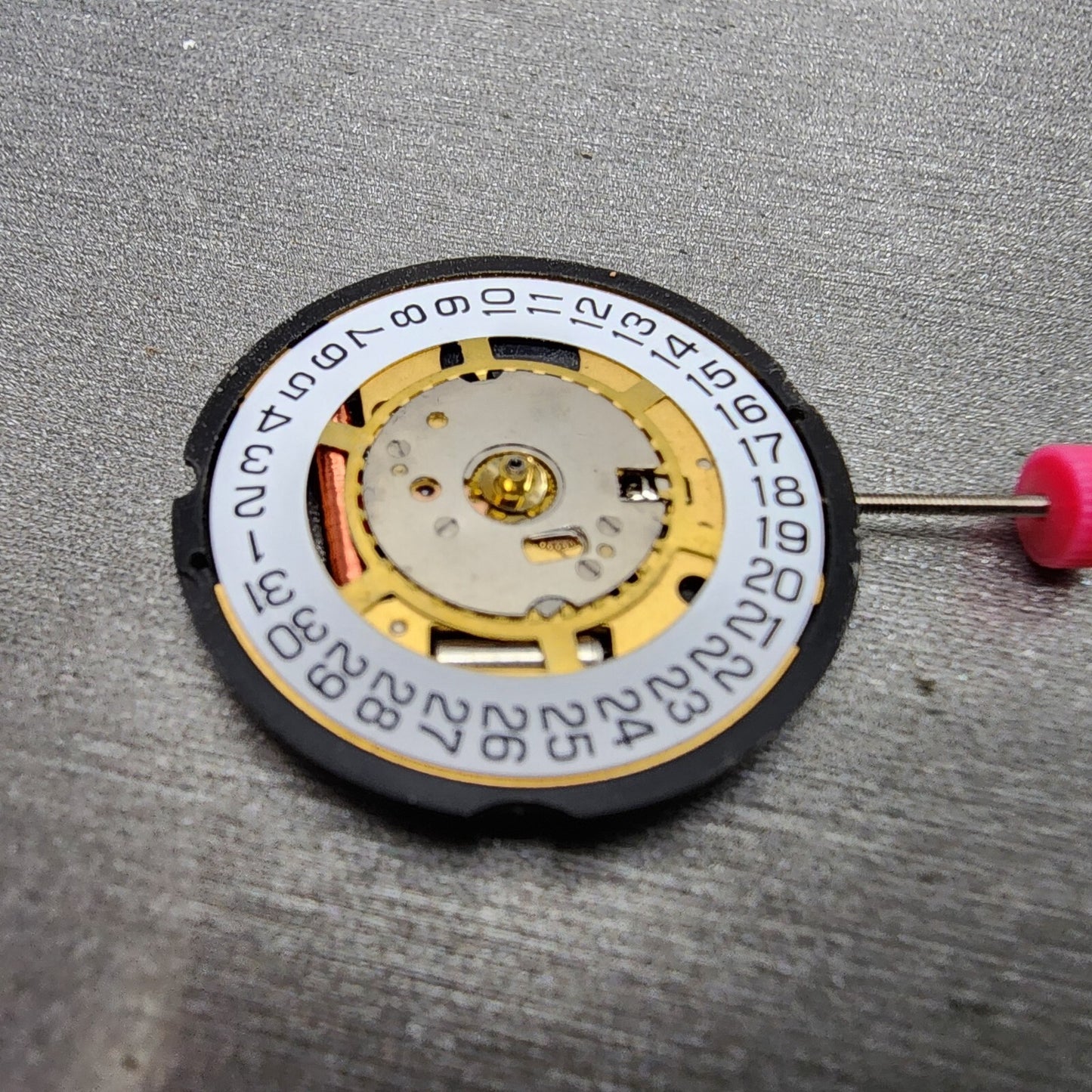 Ronda 705 tag Heuer 1.89 watch movement Date At 3 White Works