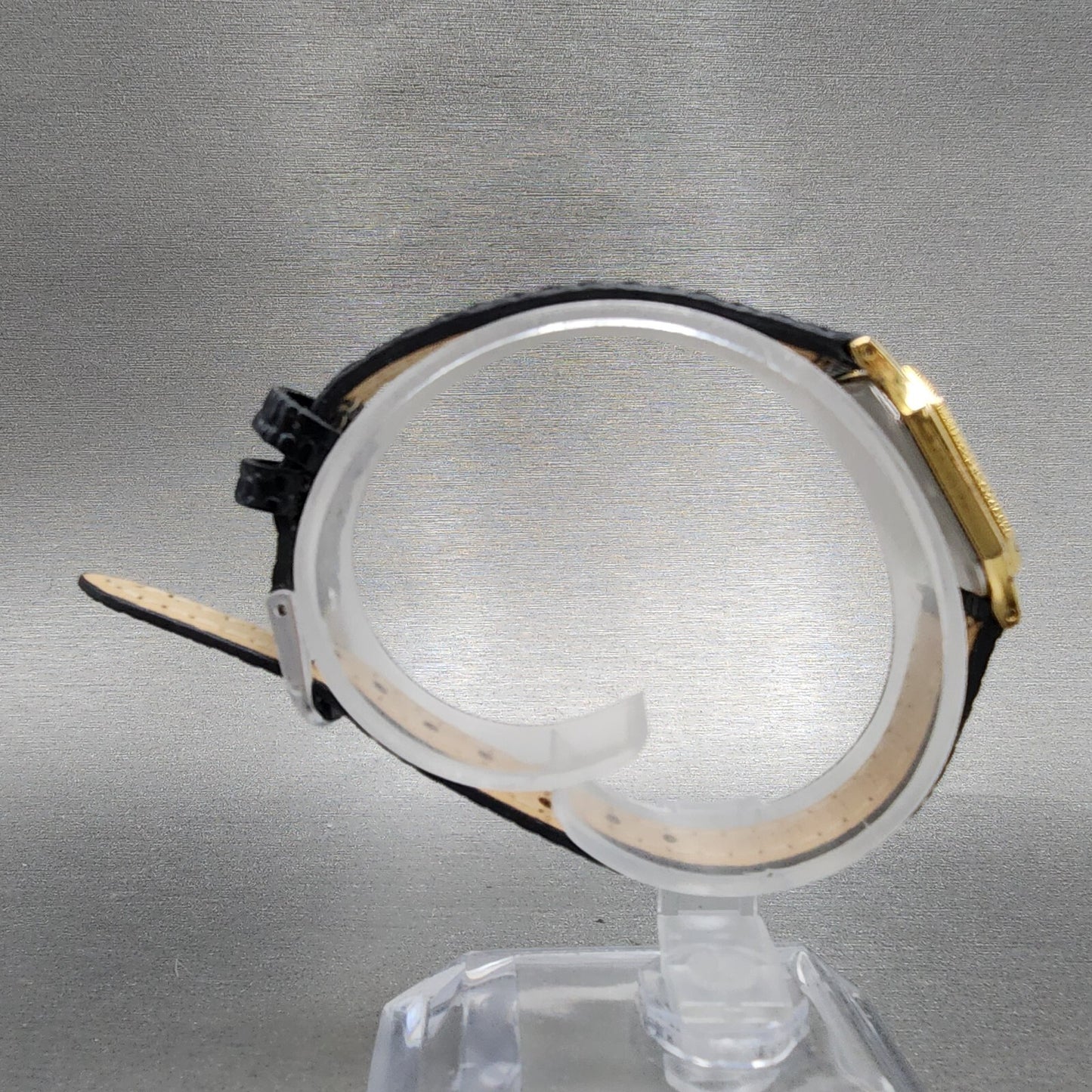 Seiko Watch Women 19mm Gold Dial Gold Tone Octagon 73215240 New Battery VTG8