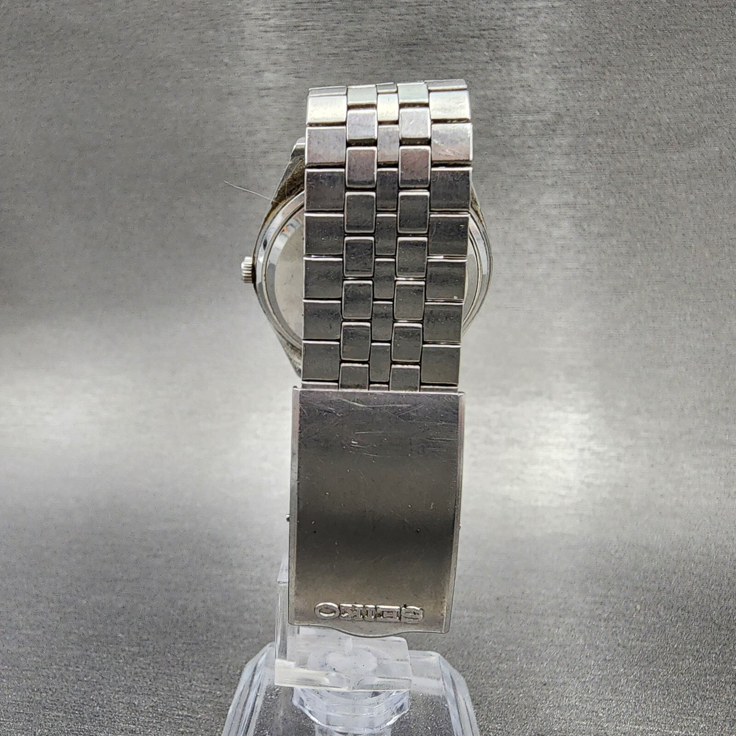Seiko Type 2 Watch Men 35mm Silver Dial Steel Daydate Round 75468070 PARTS8