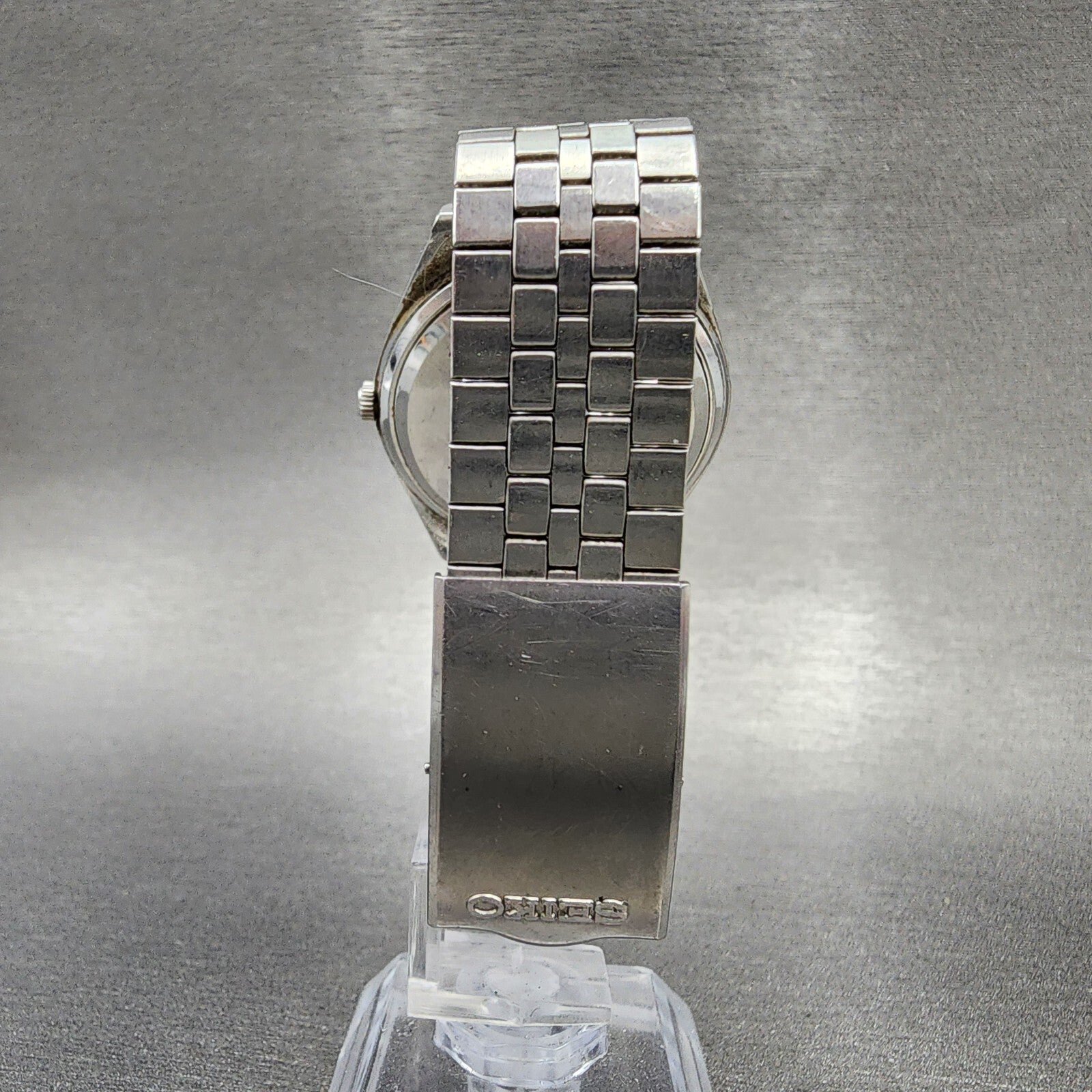 Seiko Type 2 Watch Men 35mm Silver Dial Steel Daydate Round 75468070 PARTS8