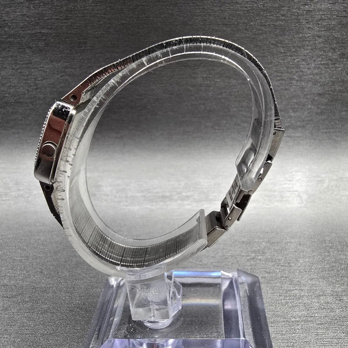 Seiko Watch Women 18mm Silver Dial Silver Tone Rectangle 2320-6349 New Battery6