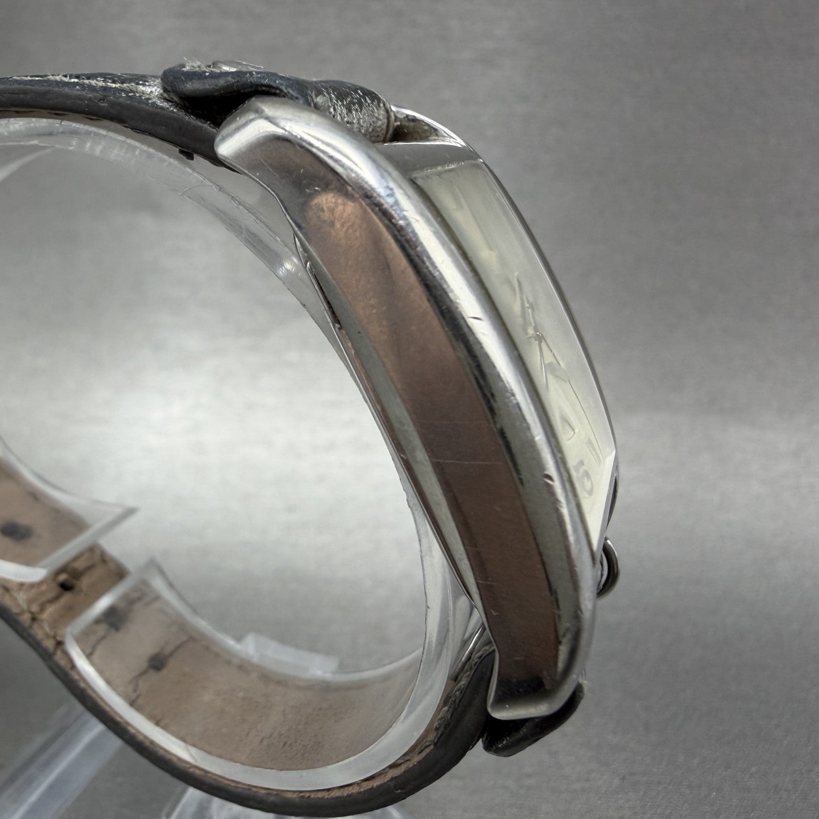 Michael Kors Tank Watch Women 26mm White Dial steel Rectangle MK2247 New Batt3