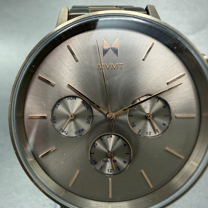 MVMT Nova Orion Watch Women 38mm Brown Dial Brown Tone Day Round New Battery1