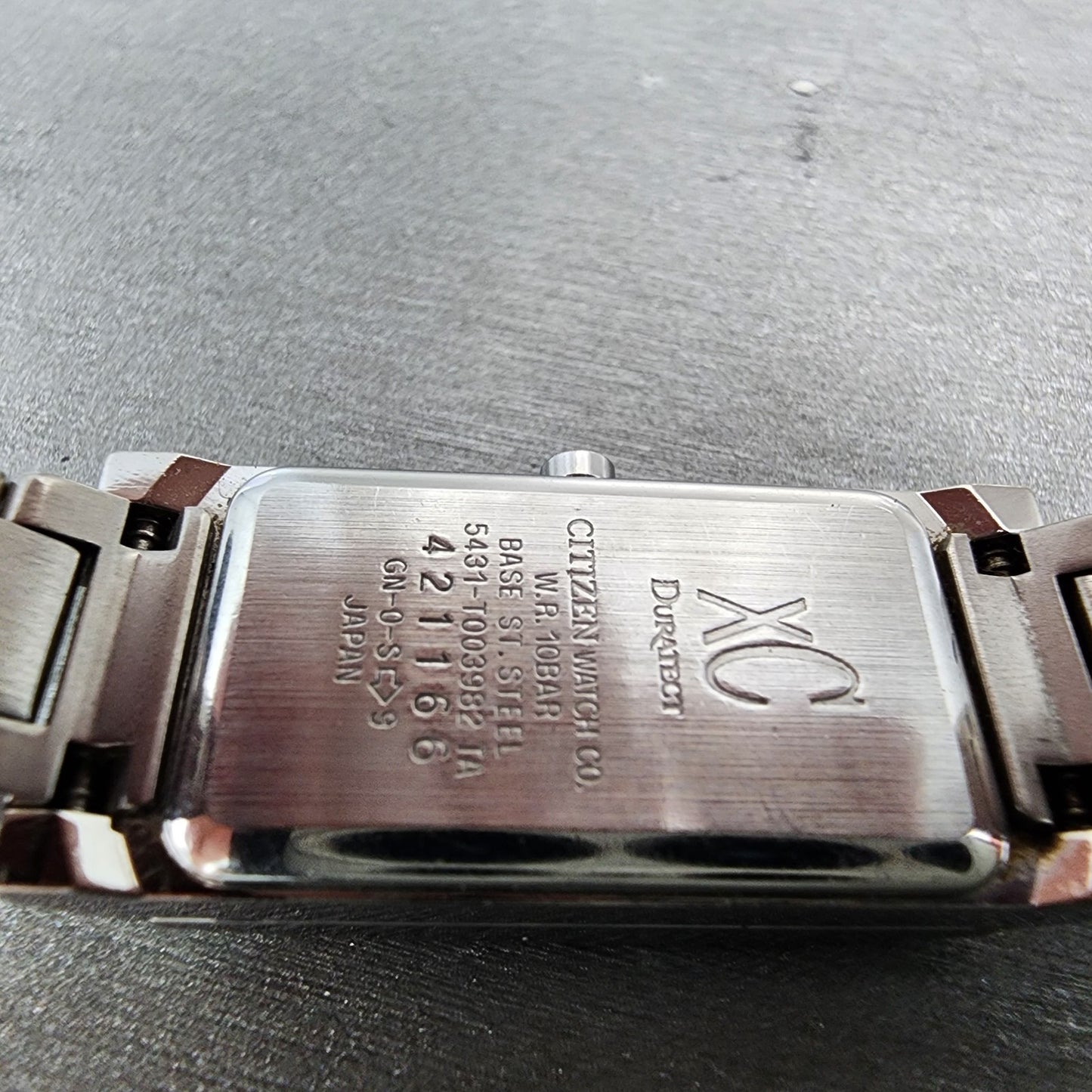 Citizen XC Tank Watch Women 16mm Silver Dial Silver Tone 5431t003982 NewBattery9